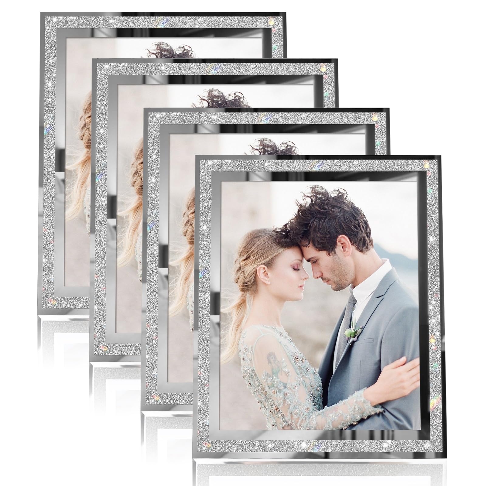 Amazon.co.jp: Egofine 8x10 写真フレーム 4個セット ガラスフォト
